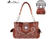 MW353G 8085 Montana West Bling Bling Collection Concealed Handgun Satchel Bag Brown