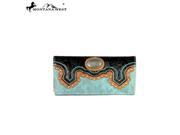 MW335 W002 Montana West Concho Collection Wallet Turquoise