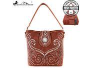 MW353G 916 Montana West Bling Bling Collection Concealed handgun Hobo Bag Brown
