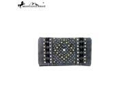 MW320 W010 Montana West Bling Bling Collection Secretary Style Wallet Black