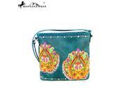 MW363 8287 Montana West Embroidered Collection Crossbody Bag Turquoise