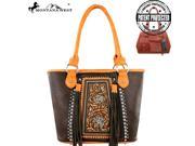 MW371G 8317 Montana West Embroidered Concealed Handgun Collection Tote Coffee
