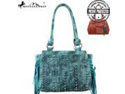 MW376G 8250 Montana West Fringe Collection Concealed Handgun Tote Turquoise