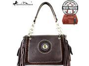 MW327G 8085 Montana West Fringe Collection Satchel Coffee
