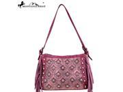 MW397 8273 Montana West Fringe Collection Mini Hobo Red