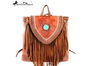 MW370 9110 Montana West Fringe Collection Backpack Brown
