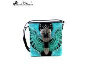 MW372 8287 Montana West Buckle Collection Crossbody Bag Turquoise