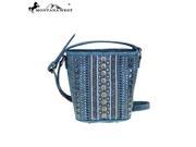 MW346 8287 Montana West Studs Collection Bucket Shaped Crossbody Turquoise
