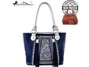 MW371G 8317 Montana West Embroidered Concealed Handgun Collection Tote Navy