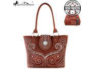 MW353G 8317 Montana West Bling Bling Collection Concealed Handgun Tote Bag Brown