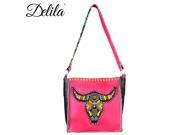 CLT 631L Delila 100% Genuine Leather Hand Embroidered Collection Hot Pink