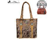 MW382G 8014 Montana West Concho Collection Concealed Handgun Tote Coffee