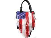 1206 Concealed Carry US Flag Fringe Shoulder Bag