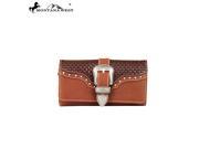 MW173 W002 Montana West Buckle Design Collection Wallet Brown