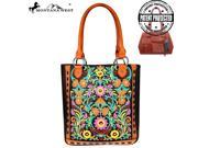 Montana West Embroidered Collection Tote Bag Coffee