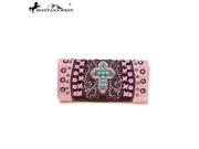 Montana West Spiritual Collection Secretary Style Wallet Pink