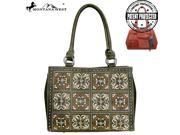 Montana West Concho Collection Concealed Handgun Collection Satchel Green
