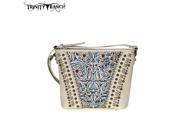 Trinity Ranch Tooled Leather Collection Cross Body Beige