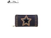 Montana West Lonestar Collection Secretary Style Wallet Coffee