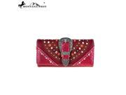 Montana West Buckle Collection Wallet Burgundy
