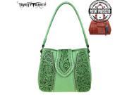 Trinity Ranch Tooled Leather Collection Concealed Handgun Hobo Lime