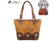 Montana West Concho Collection Concealed Handgun Tote Brown