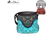 Montana West Floral Collection Concealed Handgun Crossbody Bag Turquoise