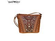 Trinity Ranch Tooled Leather Collection Cross Body Brown