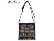 Montana West Embroidered Collection Crossbody Bag Black