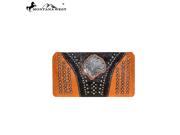 Montana West Concho Collection Secretary Style Wallet Coffee