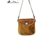 Montana West 100% Real Leather Clutch Brown