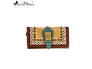 Montana West Buckle Collection Wallet Brown