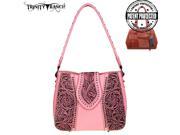 Trinity Ranch Tooled Leather Collection Concealed Handgun Hobo Pink