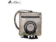 Montana West Bling Bling Collection Double Zip Entry Pocket Crossbody Bronze