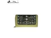 Montana West Native American Collection Secretary Style Wallet Green