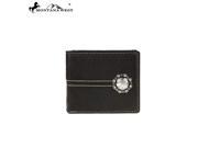 MWS W014 Genuine Leather Concho Collection Men s Wallet Coffee