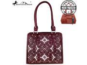 Montana West Bling Bling Collection Concealed Handgun Tote Burgundy
