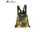 Montana West Camo Stone Washed Canvas Travel Bag Collection Mini Backpack Green