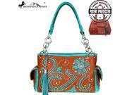 Montana West Concho Collection Concealed Handgun Collection Satchel Brown