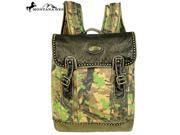 Montana West Camo Stone Washed Canvas Travel Bag Collection Backpack Green