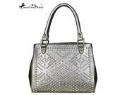 Montana West Bling Bling Collection Satchel Pewter