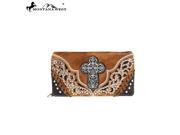 Montana West Spiritual Collection Secretary Style Wallet Brown