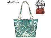 Montana West Bling Bling Collection Concealed Handgun Tote Bag Turquoise