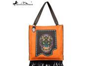 Montana West Sugar Skull Collection Tote Brown
