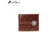 MWS W013 Genuine Leather Spiritual Collection Men s Wallet Brown