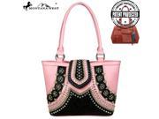 Montana West Tooling Collection Concealed Handgun Tote Pink