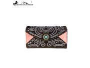 Montana West Bling Bling Collection Secretary Style Wallet Coffee