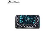 Montana West Lace Collection Secretary Style Wallet Turquoise