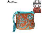 Montana West Concho Collection Concealed Handgun Collection Crossbody Brown