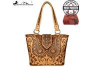 Montana West Bling Bling Collection Concealed Handgun Tote Bag Brown